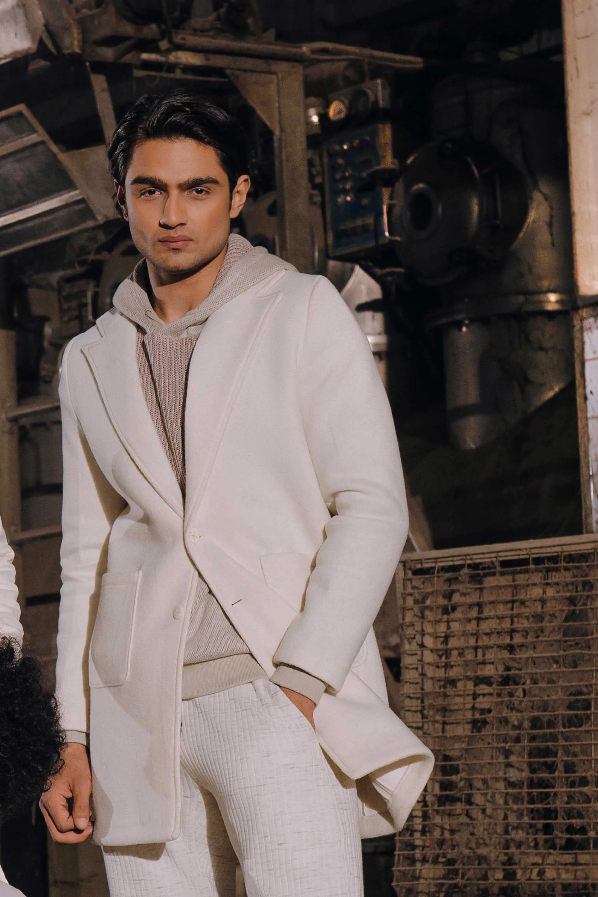 Wool- Neoprene Longcoat